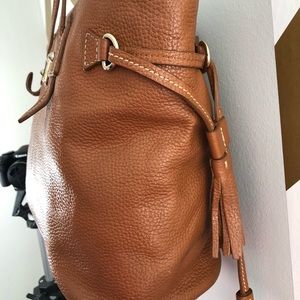 Brown tote bag
